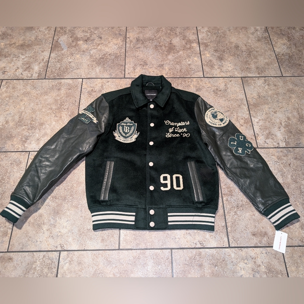 Lucky Brand NWTS Varsity Jacket Men's Medium